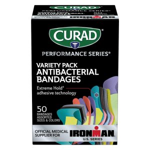 Curad - CURIM1850 Performance Series Ironman Antibacterial Bandages