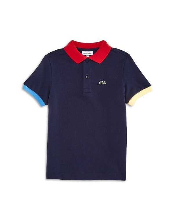 Boys' Color Block Trim Polo Shirt - Little Kid, Big Kid
