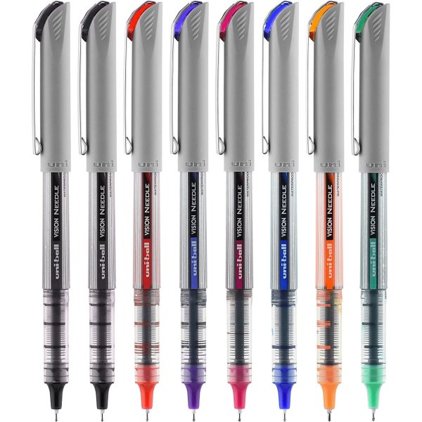 uniball Vision Needle Rollerball Pens 8 Count
