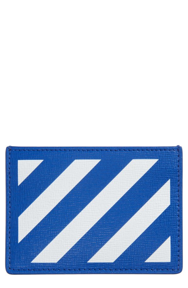 Diagonal Stripe Card Wallet