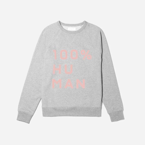 The 100% Human Typography Sweatshirt