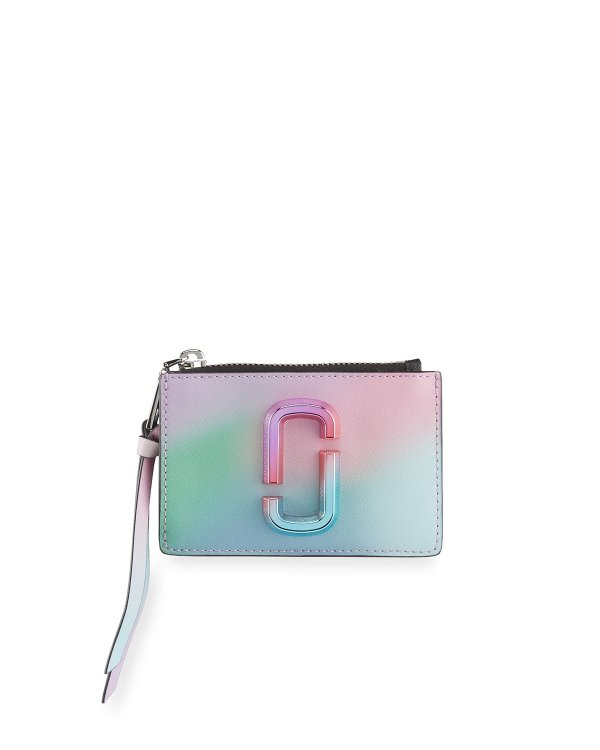The Marc Jacobs Snapshot Airbrushed 2.0 Multicolor Zip Card Case | Neiman Marcus