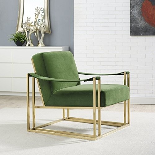 Baxter Green Velvet Chair - Contemporary - Armchairs And Accent Chairs - by TOV Furniture