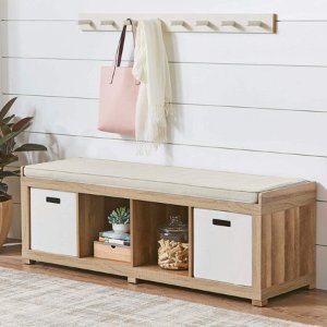 Better Homes and Gardens 4-Cube Organizer Storage Bench