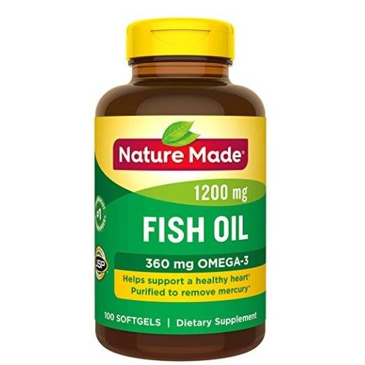 Fish Oil 1200 mg w. Omega-3 360 mg Softgels 100 Ct