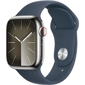 不锈钢蜂窝$433.3史低价：Apple Watch 9 血氧 蜂窝版 41mm 闪购
