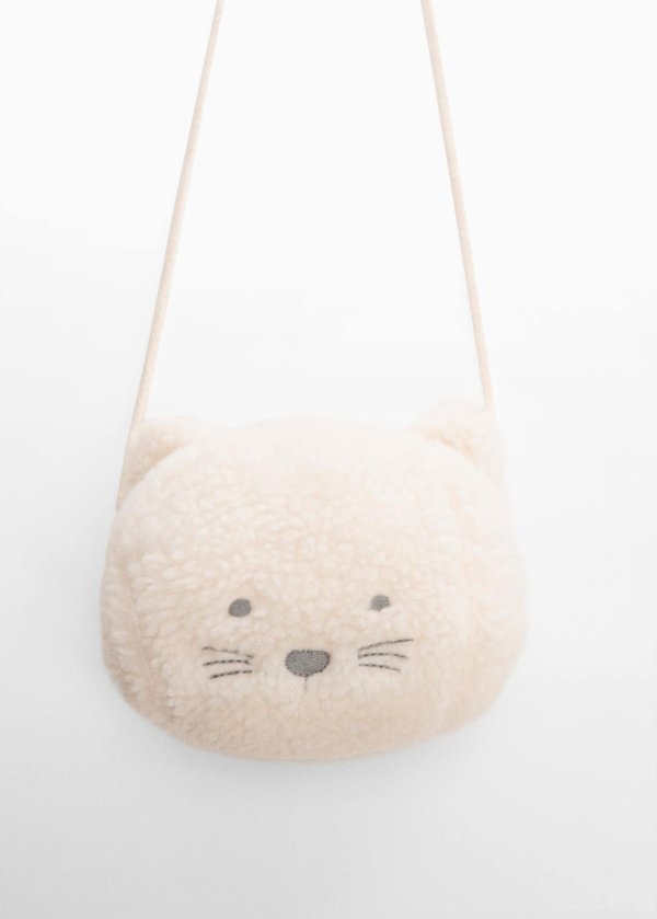 Shearling kitten bag