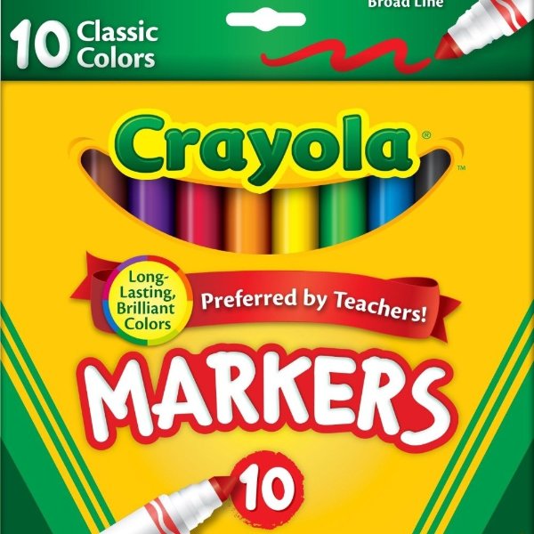 Crayola 经典10色水彩马克笔