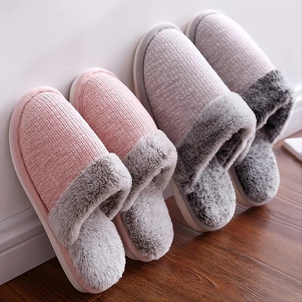 Women Imitation Rabbit Fur Home Slippers, Soft Sole Plush Indoor Shoes - Clothing, Shoes & Jewelry - Temu