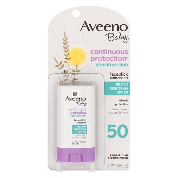 Aveeno Baby Sensitive Skin Facial Sunscreen Stick SPF 50