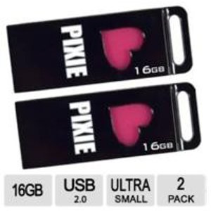 Patriot 16GB Pixie USB Flash Drive 2 Pack