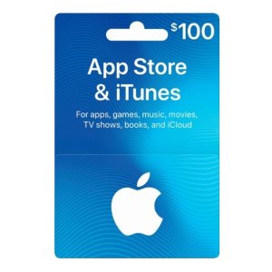 $100 Apple App Store & iTunes 礼品卡