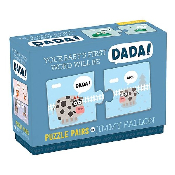 "Your Baby's First Word Will Be DaDa" Puzzles by Jimmy Fallon | buybuy BABY