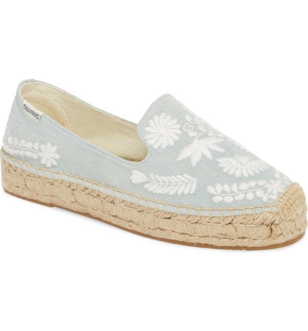Ibiza Embroidered Loafer Espadrille