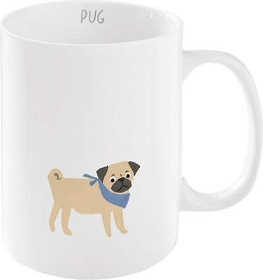Pet Shop by Fringe Studio Happy Pug Coffee Mug, 12-oz - Chewy.com