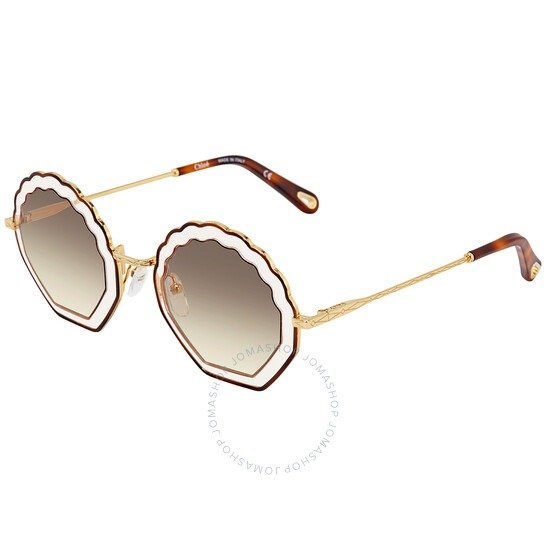 Brown Gradient Geometric Sunglasses CE147S 873 56