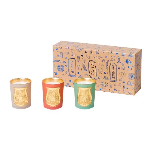 Odeurs D'Egypte Scented Candles - Set of 3 - 100g | Amara