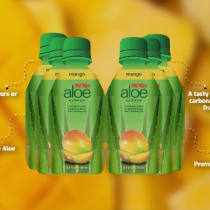 Iberia Aloe Vera Juice Drink, Mango, 9.5 Fl Oz (Pack of 6)