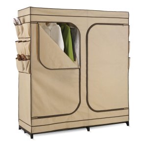 Can-Do WRD-01272 Double Door Storage Closet with Shoe Organizer, 60-Inch