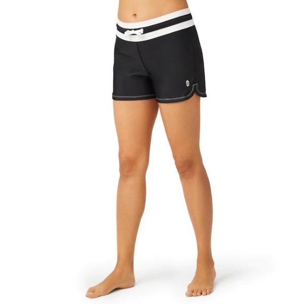 Free Country Women's Xx-large Black Polyester Blend Fitness Swim Shorts Lowes.com