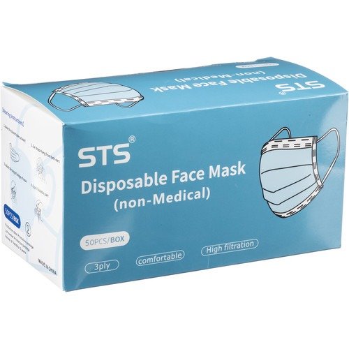 Disposable 3-Ply Face Mask (Box of 50)