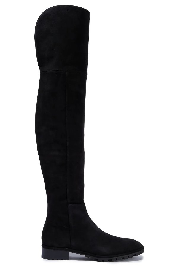 Amber suede over-the-knee boots