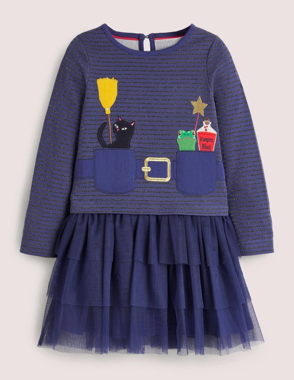 Halloween Tulle Dress - Starboard Blue Witch | Boden US
