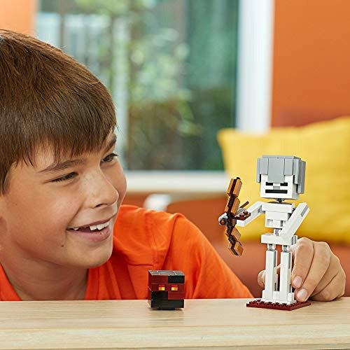 Minecraft BigFig Skeleton with Magma Cube Building Kit , New 2019 (142 Piece)