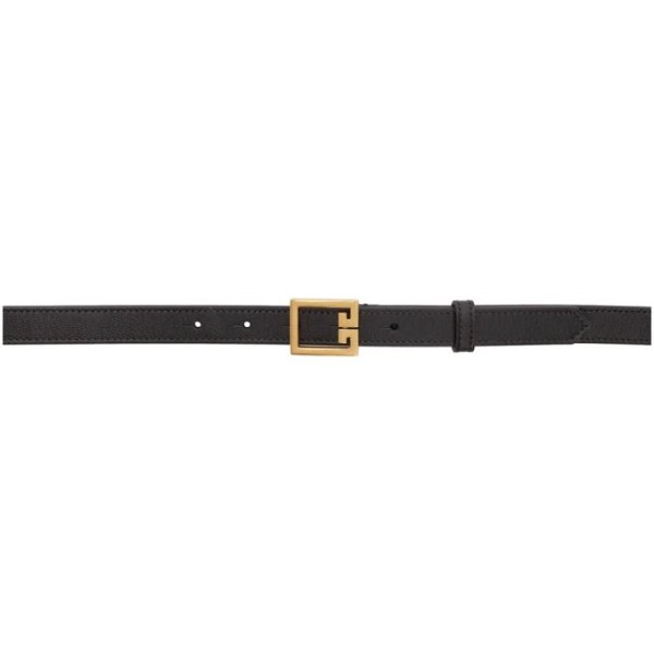 - Black Leather 4G Belt