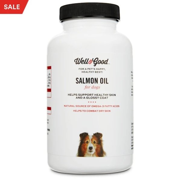 Skin & Coat Salmon Oil Dog Capsules, 120 capsules | Petco