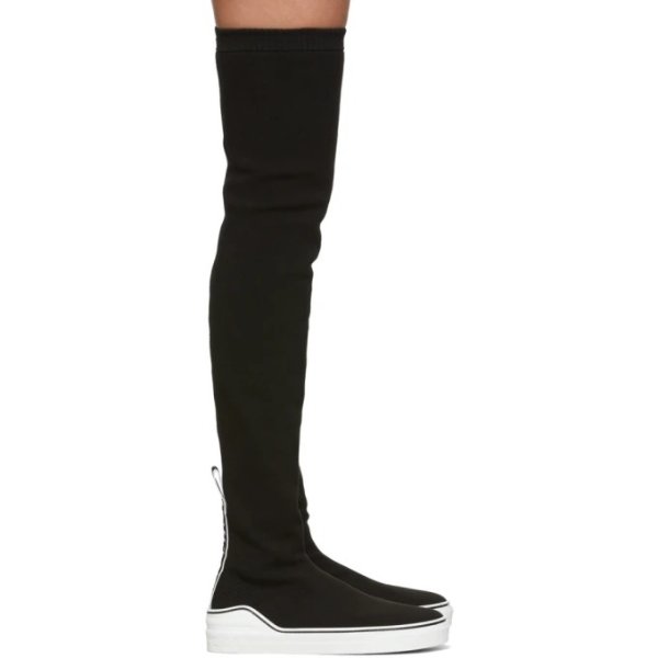 Givenchy - Black George V Over-The-Knee Boots