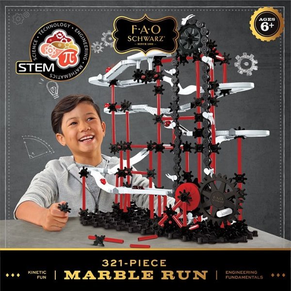 321 Piece Toy Marble Run - Ages 6+
