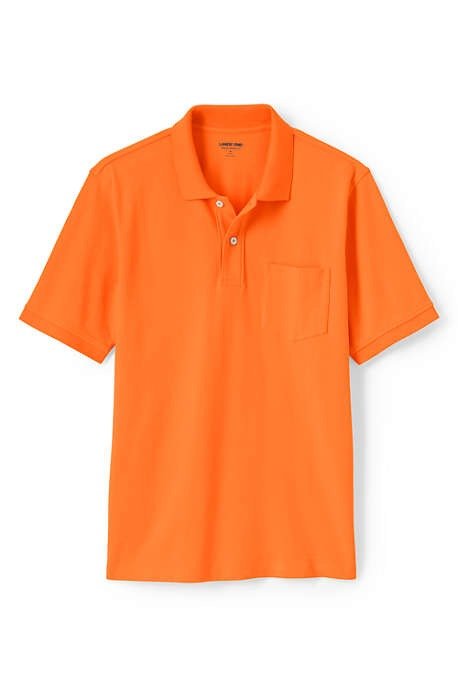 Men's Short Sleeve Comfort First Solid Mesh Polo With Pocket
