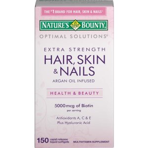 Nature's Bounty 头发，皮肤，指甲美容复合营养片(150片)