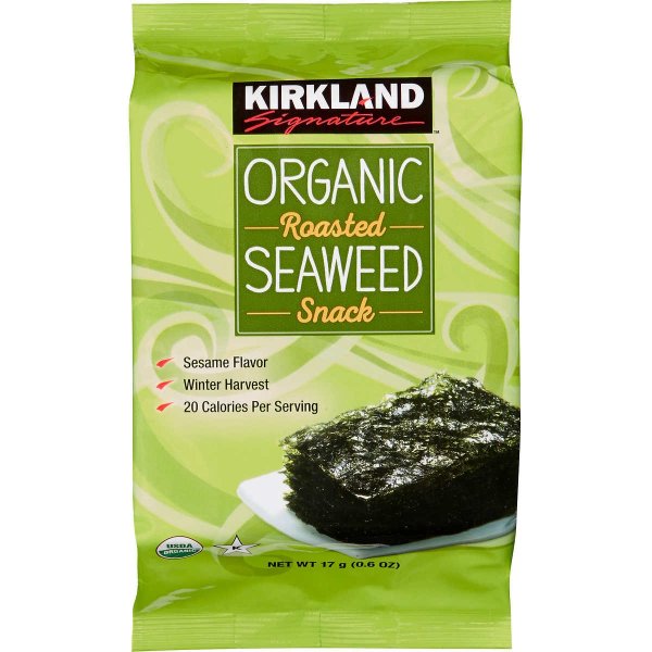 Signature Organic Roasted Seaweed Snack, 0.6 oz, 10-count