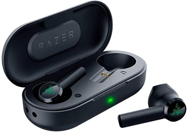 Hammerhead True Wireless Bluetooth Gaming Earbuds: 60ms Low-Latency - IPX4 Water Resistant - Bluetooth 5.0 Auto Pairing - Touch Enabled - 13mm Drivers - Classic Black