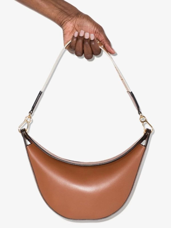 Brown Luna Small Leather Shoulder Bag | Browns