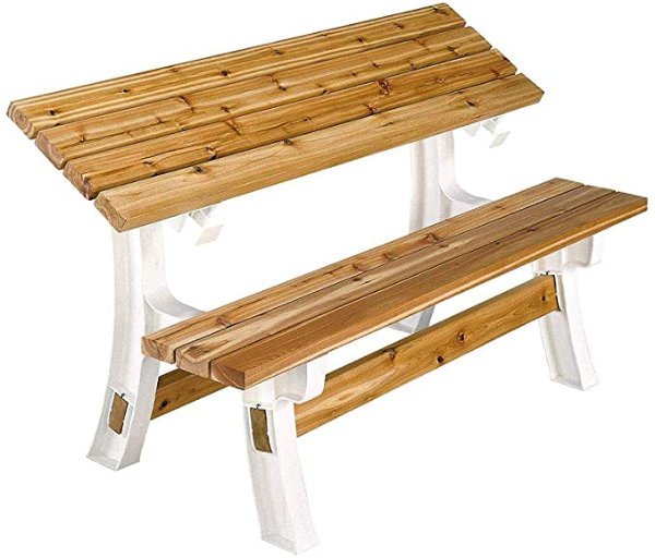 2x4basics 90110ONLMI Custom Flip Top Bench to Table