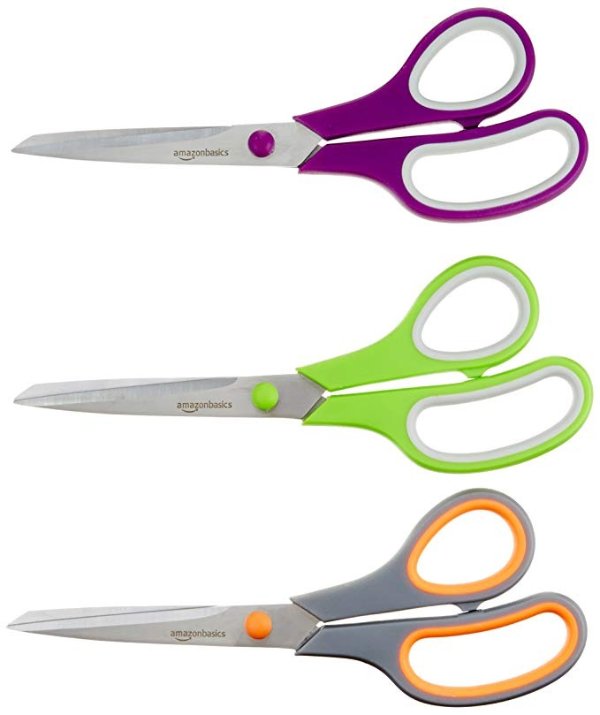 Multipurpose Office Scissors - 3-Pack