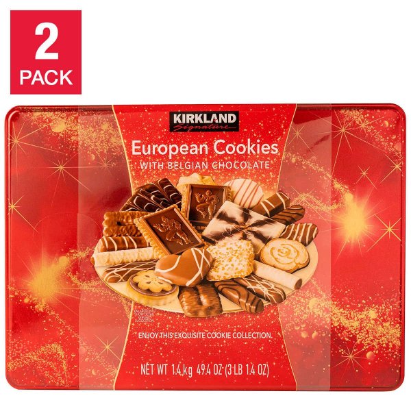 Signature European Cookies with Belgian Chocolate 49.4 oz 2-count