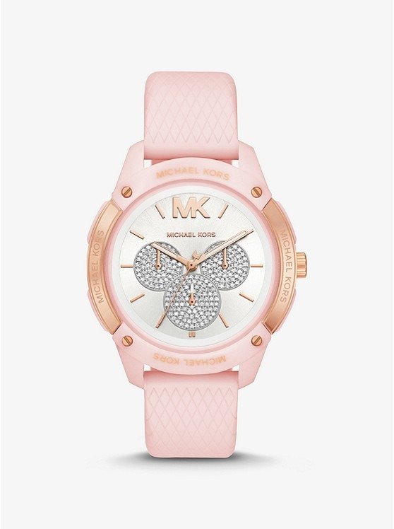 Ryder Embossed Silicone and Rose Gold-Tone Watch