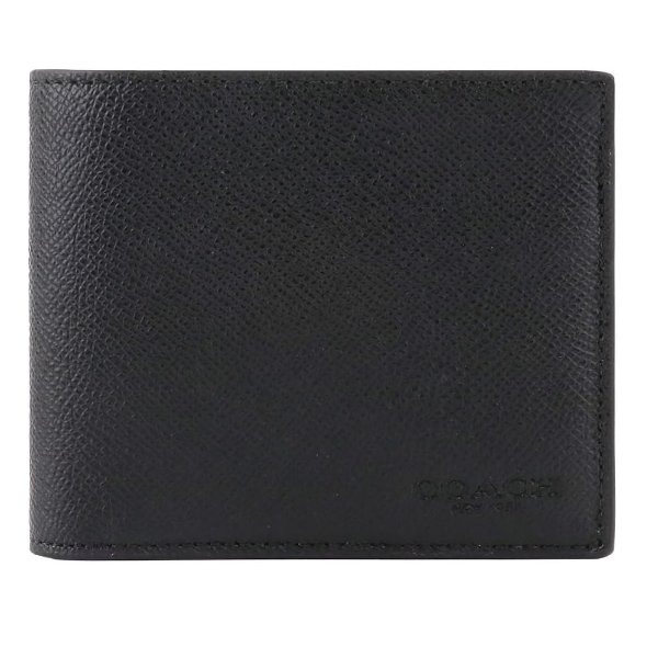 Men's 3 in 1 Wallet (Crossgrain Leather, Black)