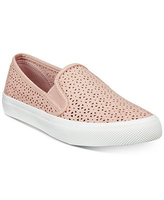 Women's Seaside Perforated Slip-On Sneakers, Created for Macy's