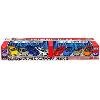 Auto Show Collection Die-cast Cars, 8-pack, Red Assortment