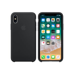 Apple iPhone X 官方液态硅胶手机壳 黑色