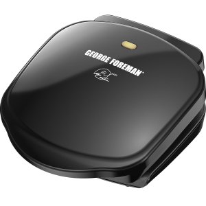 George Foreman GR10B 2-Serving Classic Plate Electric Indoor Grill and Panini Press