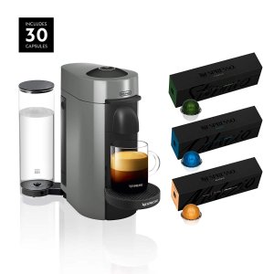 限今天：Nespresso VertuoPlus 意式浓缩胶囊咖啡机 送30粒畅销胶囊