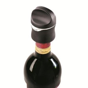 Metrokane Champagne and Wine Sealer (Velvet Black)