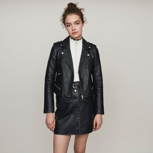 119BASALT Lambskin leather jacket
