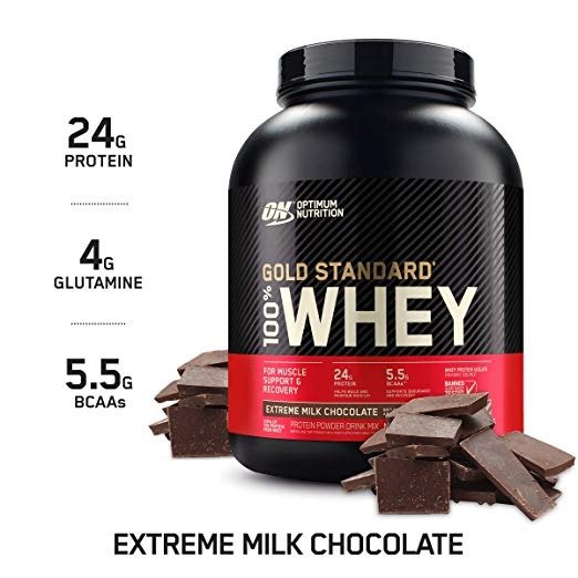 Gold Standard 100% Whey Protein Powder, Extreme Milk Chocolate, 5 Pound (Packaging May Vary)